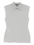 Sofie D'hoore May sleeveless collared top - Grey