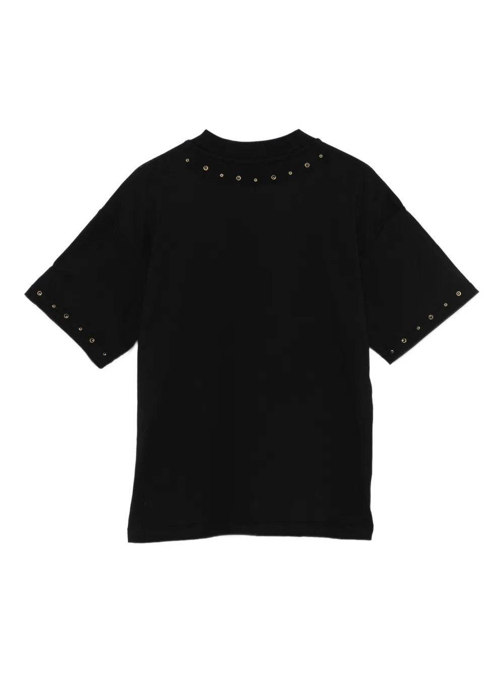 MSGM Kids eyelet-embellished cotton T-shirt | Girls T-Shirts | Image 2