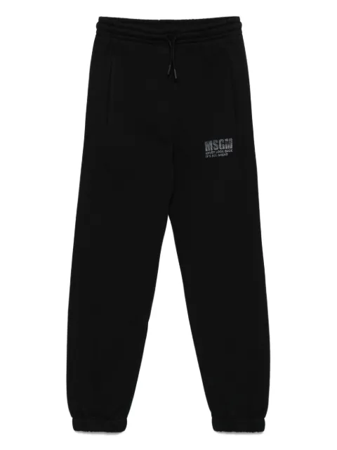 MSGM Kids logo-print casual trousers