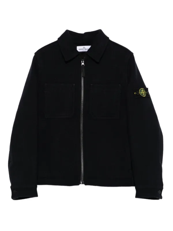 Stone Island Junior パッチポケット ジャケット | ブルー | FARFETCH JP