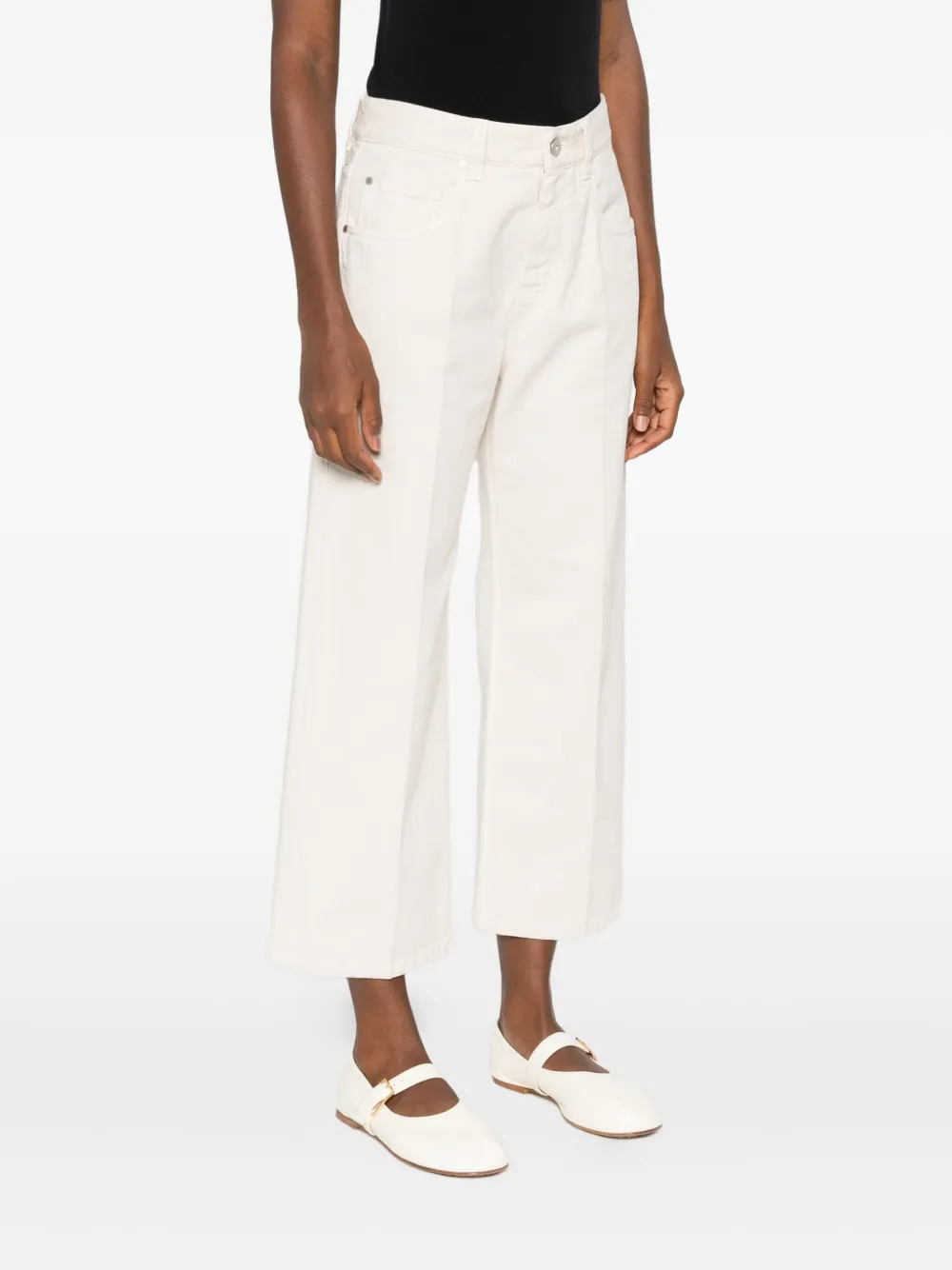 Brunello Cucinelli Cotton Trousers In Gray