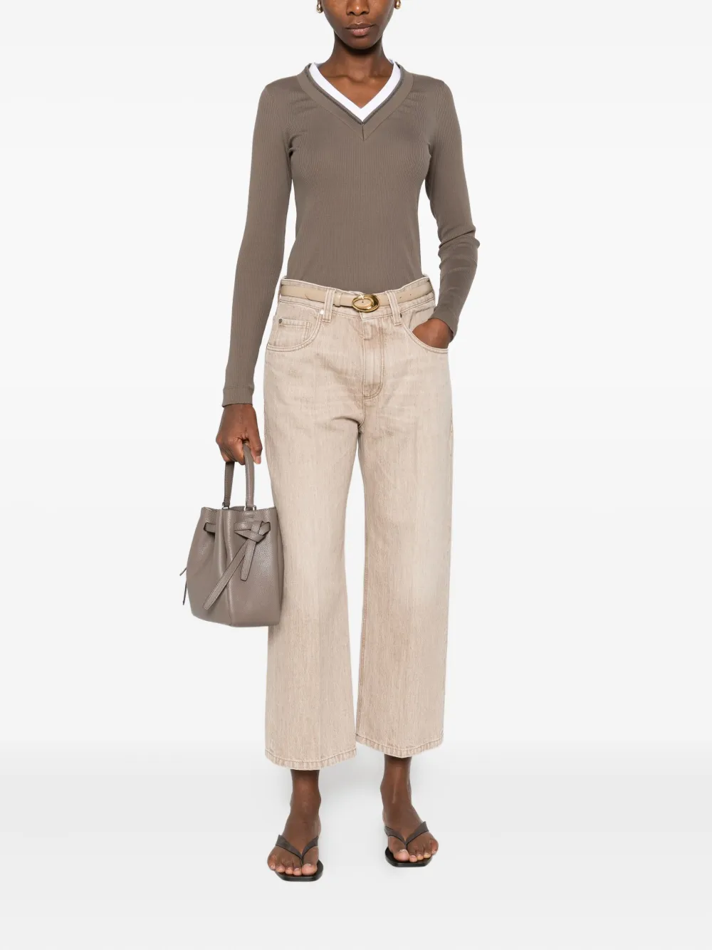 Brunello Cucinelli straight-leg jeans - Beige