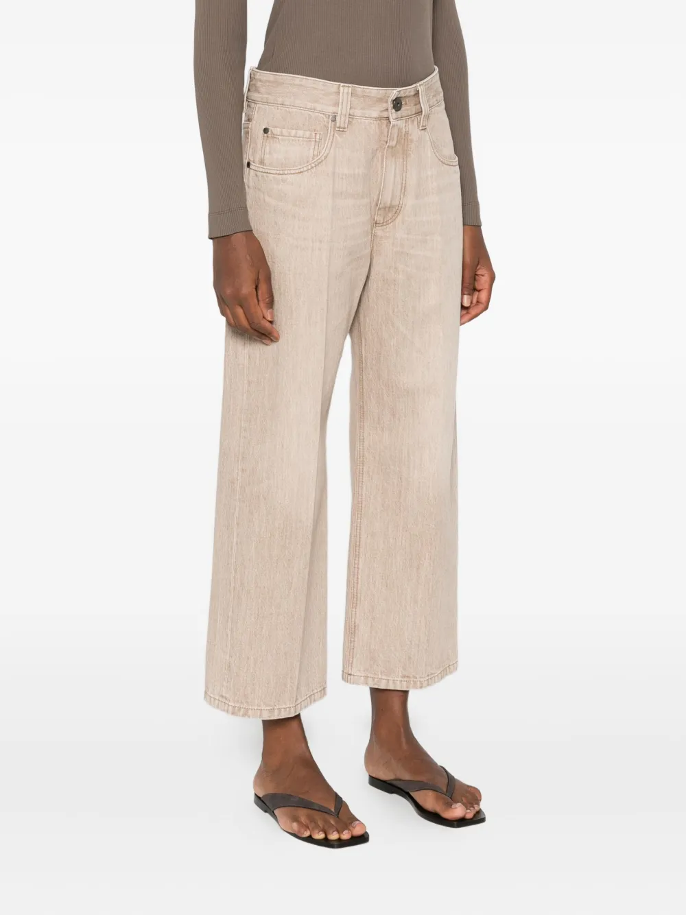 Brunello Cucinelli straight-leg jeans Beige