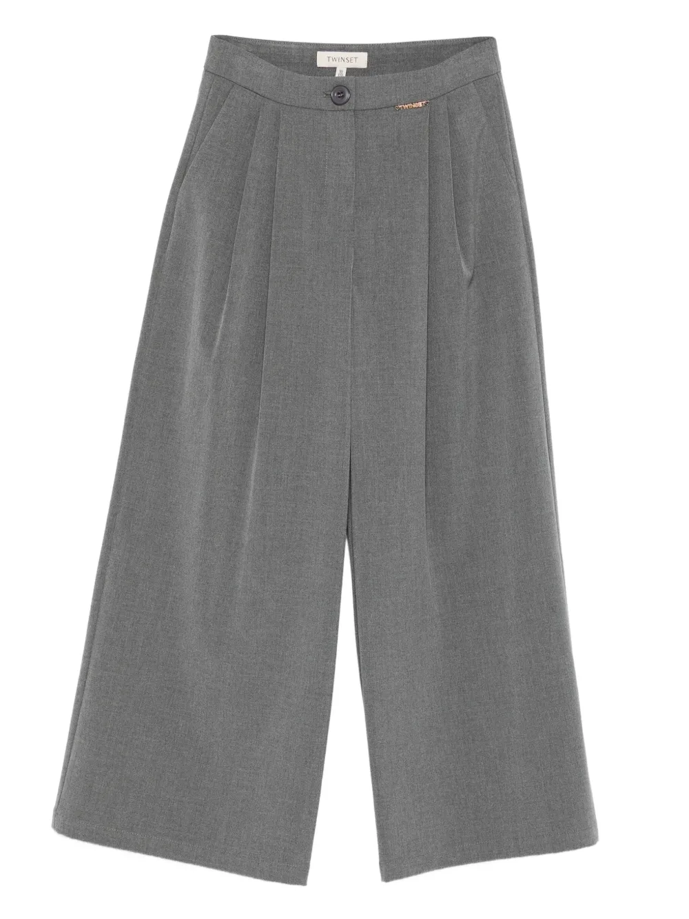 TWINSET Kids pleated trousers Grijs