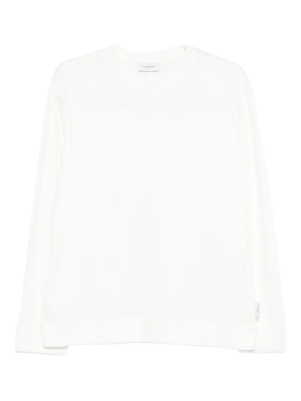 Paolo Pecora T-shirt met lange mouwen Wit