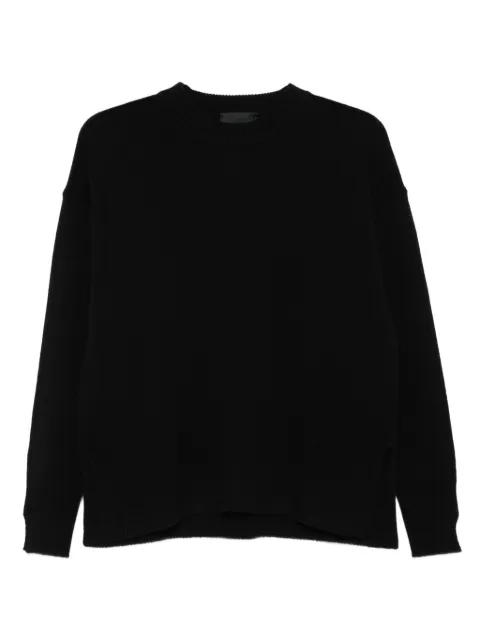 Roberto Collina jersey de canalé con cuello redondo