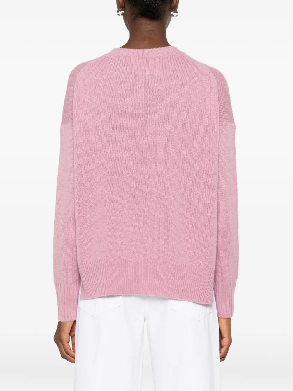 Allude round-neck cashmere sweater Roze