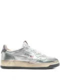 Autry Sper Vintage metallic leather sneakers - Silver