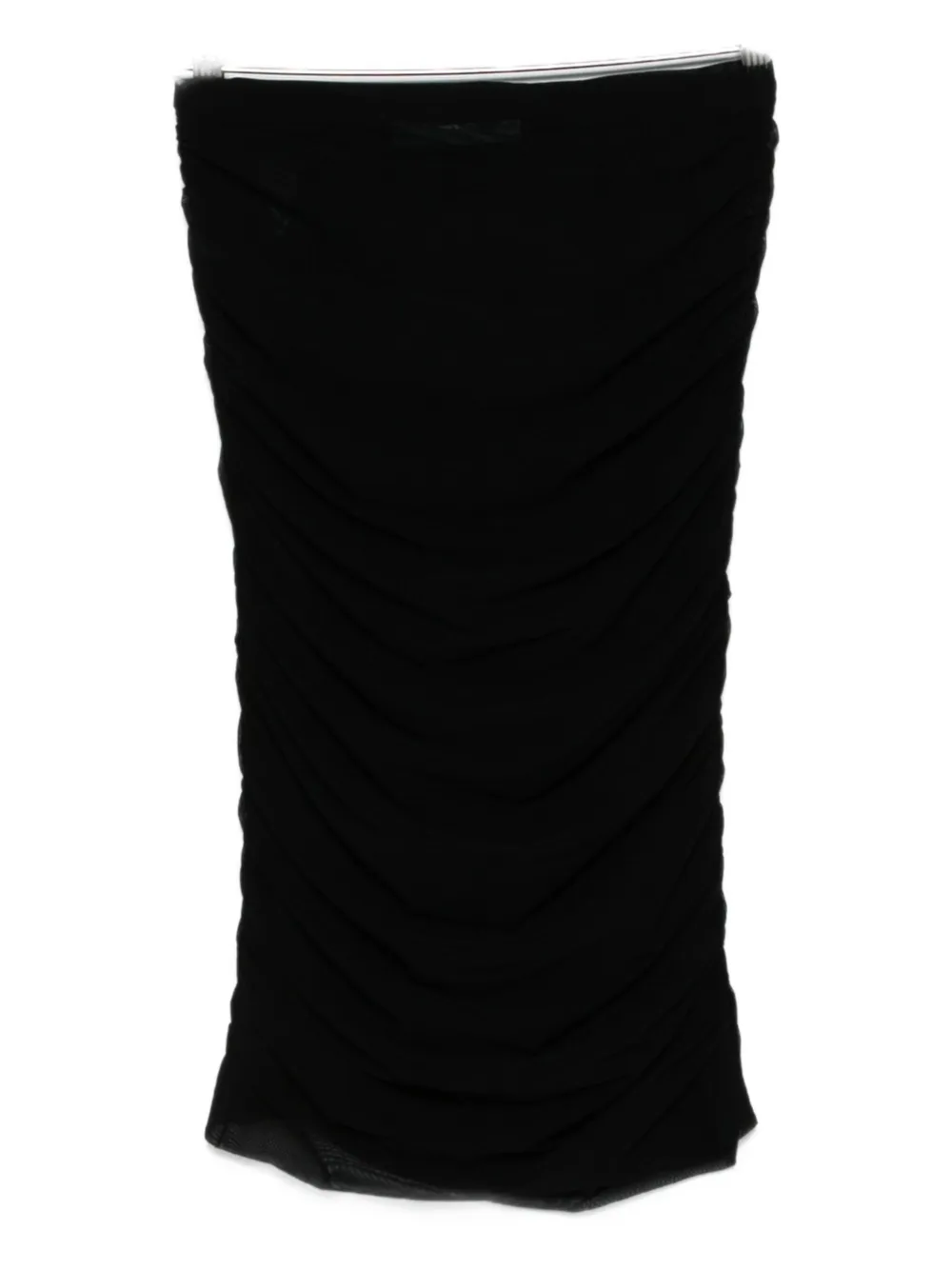 Federica Tosi ruched mini skirt - Zwart