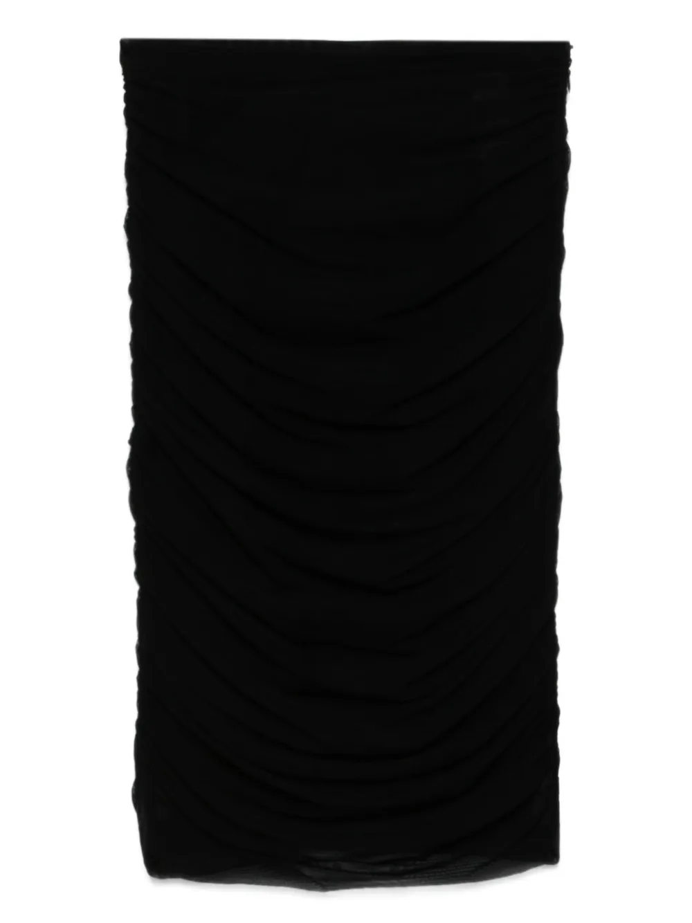 ruched mini skirt
