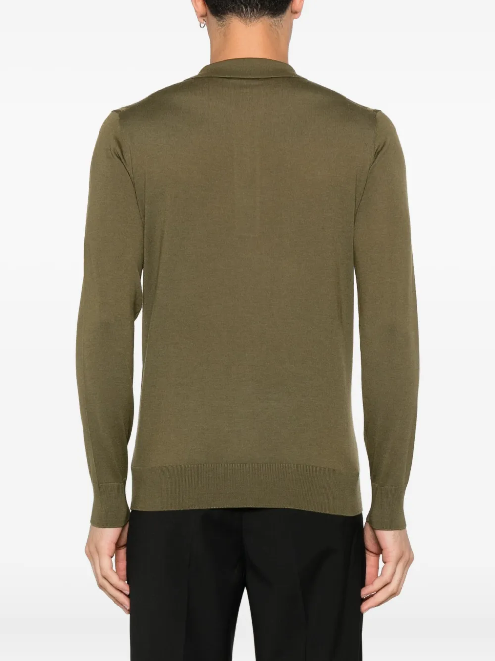 Paolo Pecora virgin wool polo shirt Groen