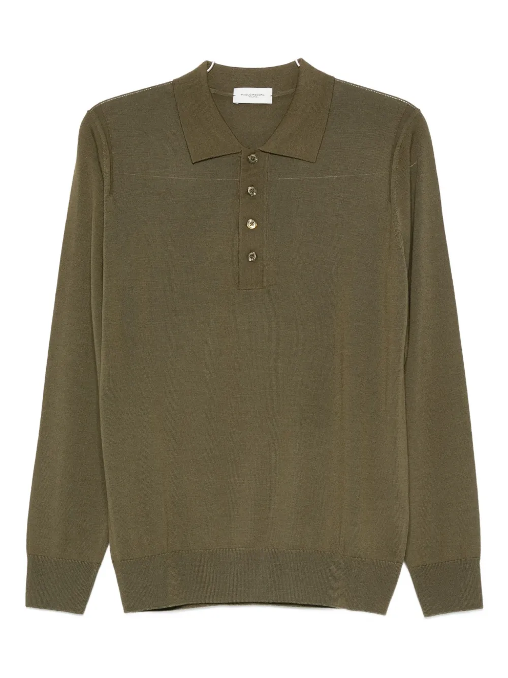 Paolo Pecora Virgin Wool Polo Shirt In Green