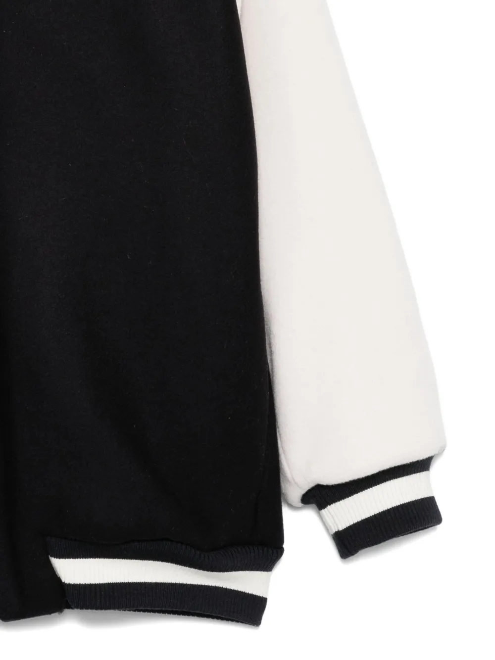 Balmain Kids hooded two-tone jacket Blauw
