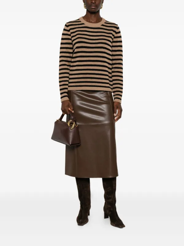 Federica Tosi Maglione Girocollo Marrone FARFETCH IT