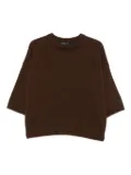 Federica Tosi crew-neck sweater - Brown
