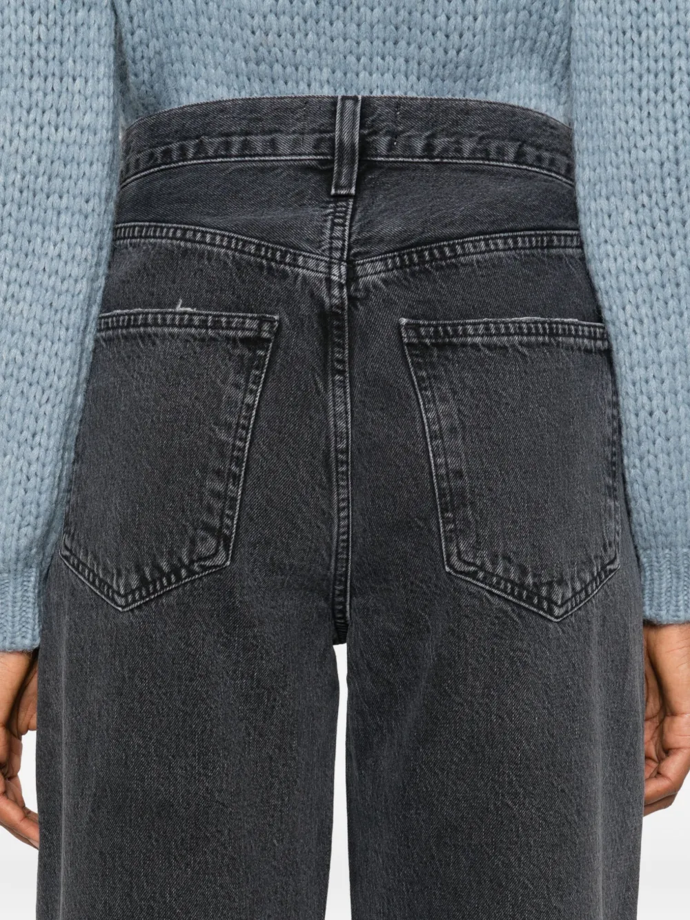 AGOLDE wide-leg jeans Zwart
