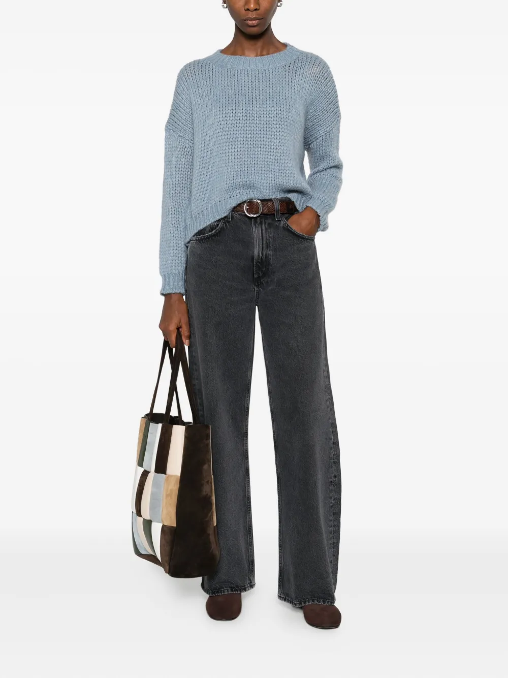 AGOLDE wide-leg jeans - Zwart
