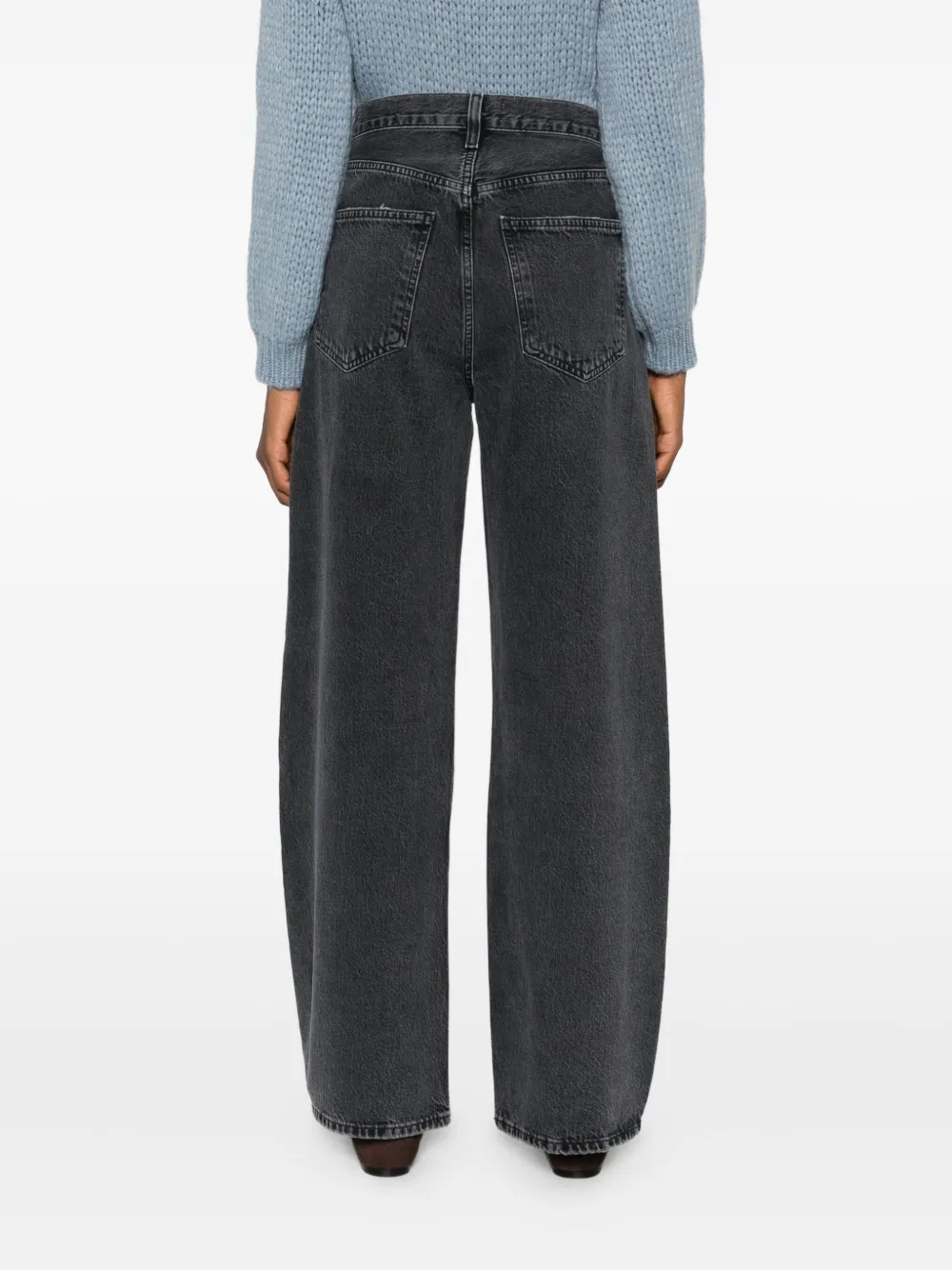 AGOLDE wide-leg jeans Zwart