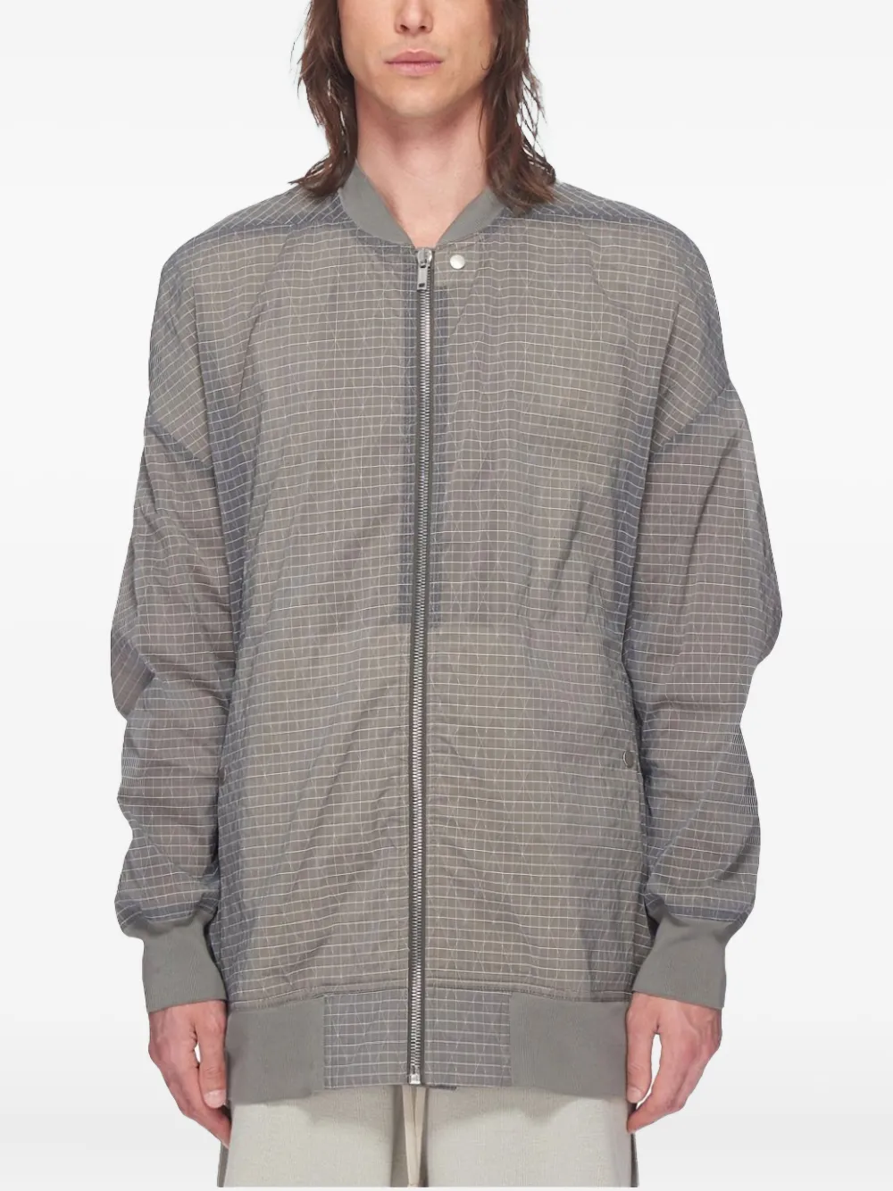 Rick Owens grid-pattern bomber jacket | Bomber Jackets | Image 2