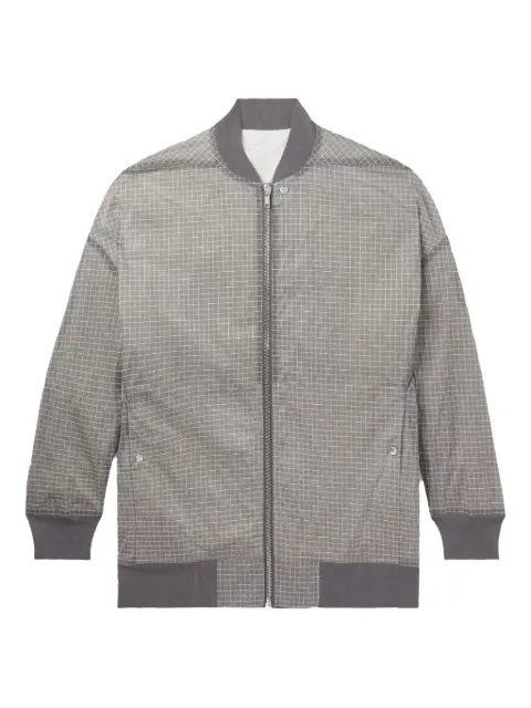Rick Owens grid-pattern bomber jacket
