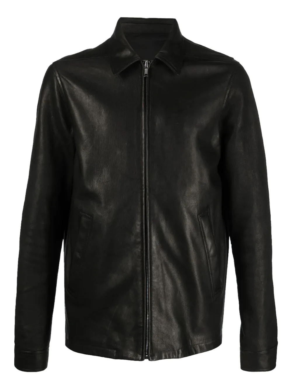 Rick Owens zip-fastening leather jacket | Black | Image 1