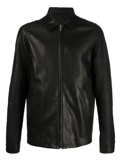 Rick Owens zip-fastening leather jacket