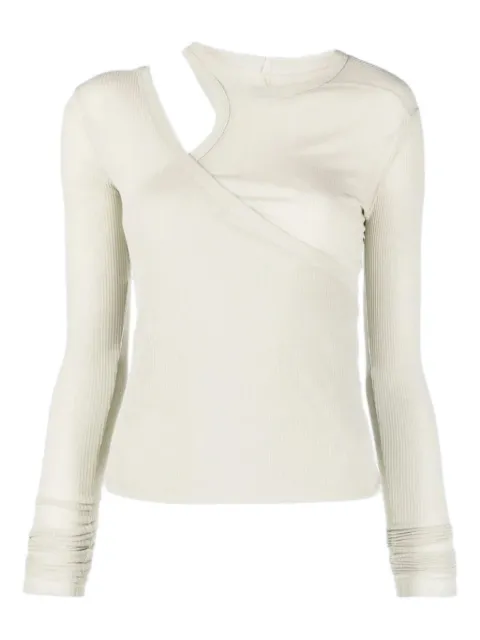 Rick Owens cut-out ribbed top