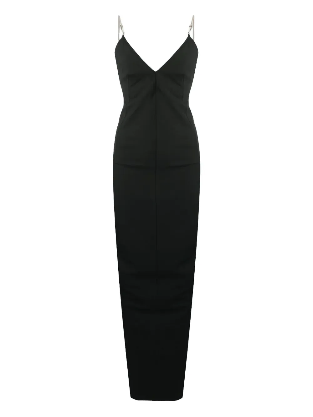 Rick Owens Chain-strap Maxi Dress In Black