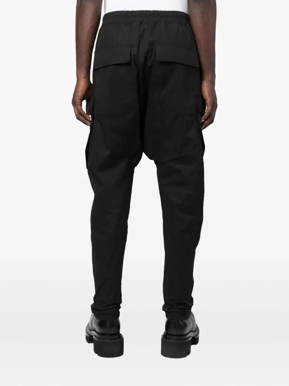 Rick Owens drawstring cargo trousers Zwart
