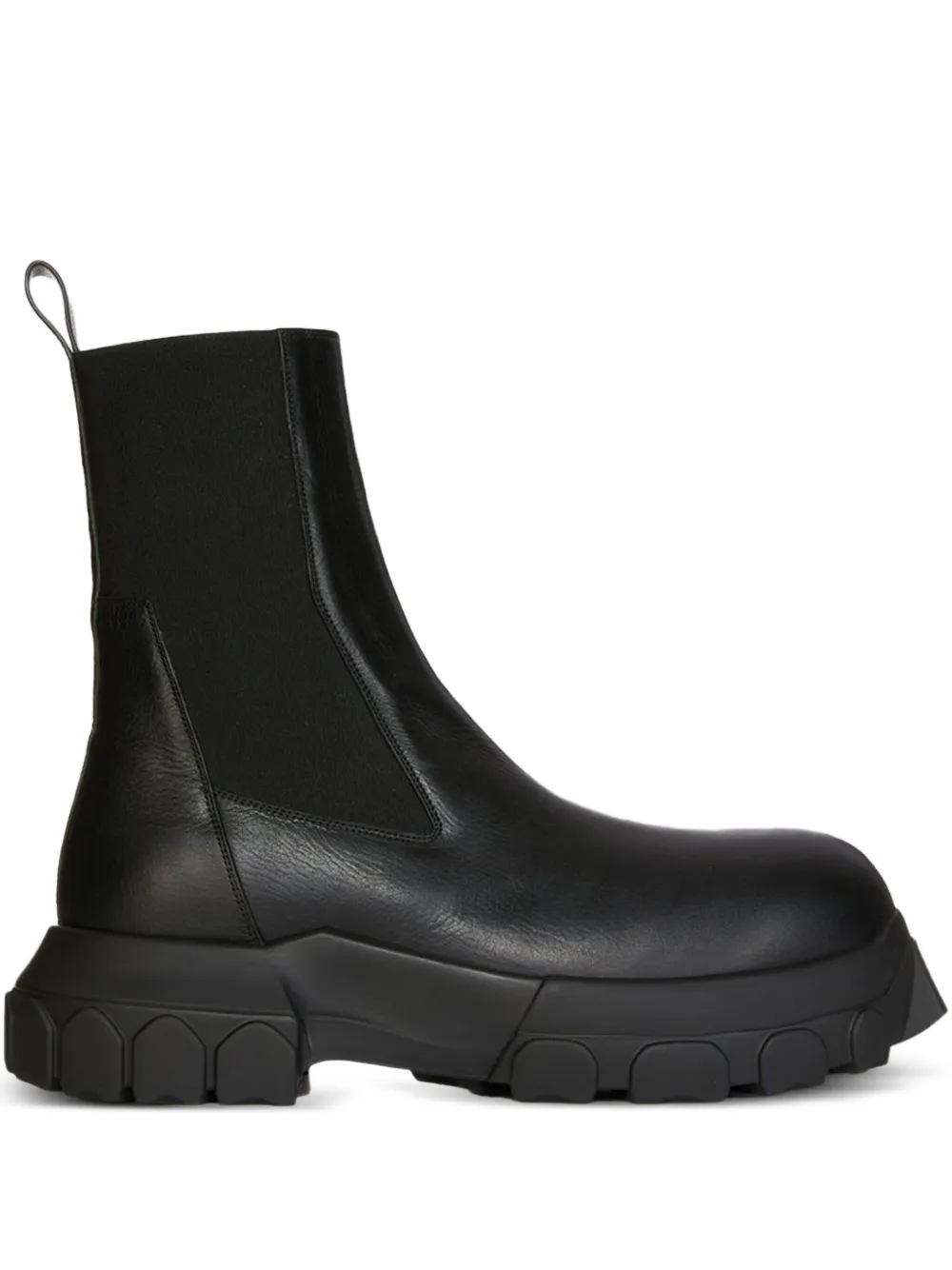 Rick Owens Elastic-panelled Boots In Black