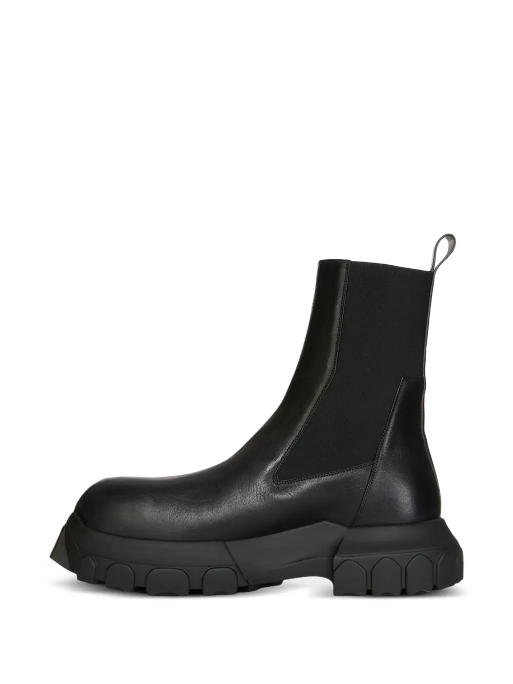Rick Owens Elastic-panelled Boots In Black
