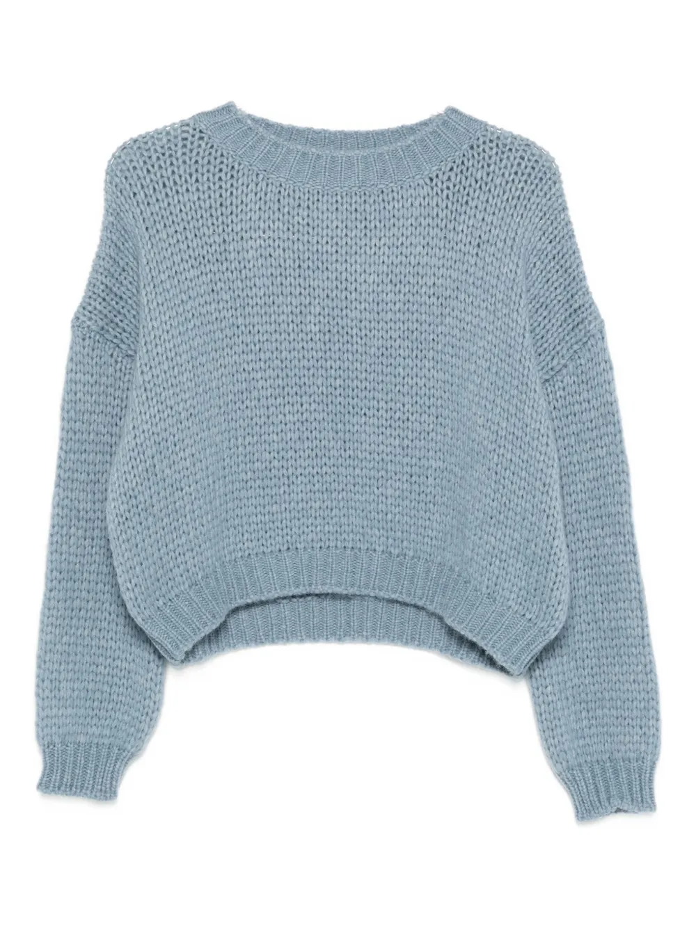 Roberto Collina Wool Knitted Sweater In Blue