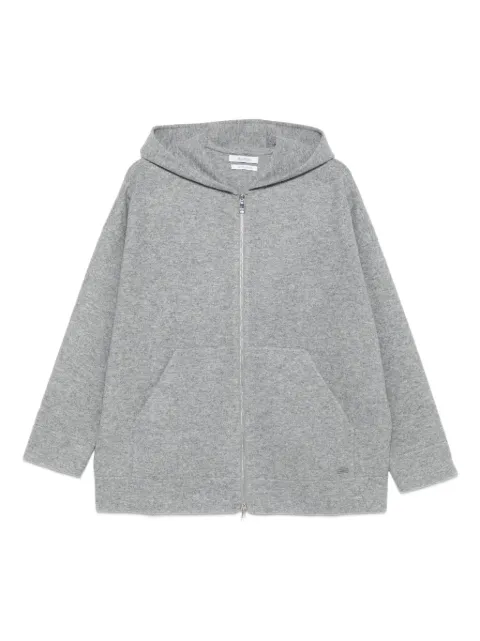 Max Mara zip-up wool-blend hoodie