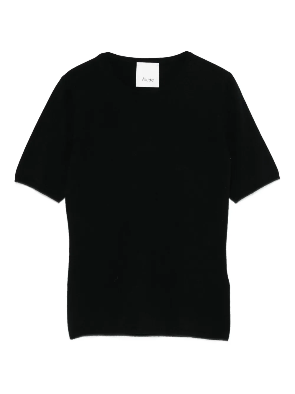 short-sleeve cashmere T-shirt