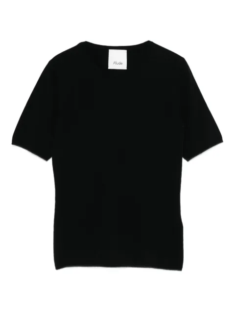 Allude short-sleeve cashmere T-shirt