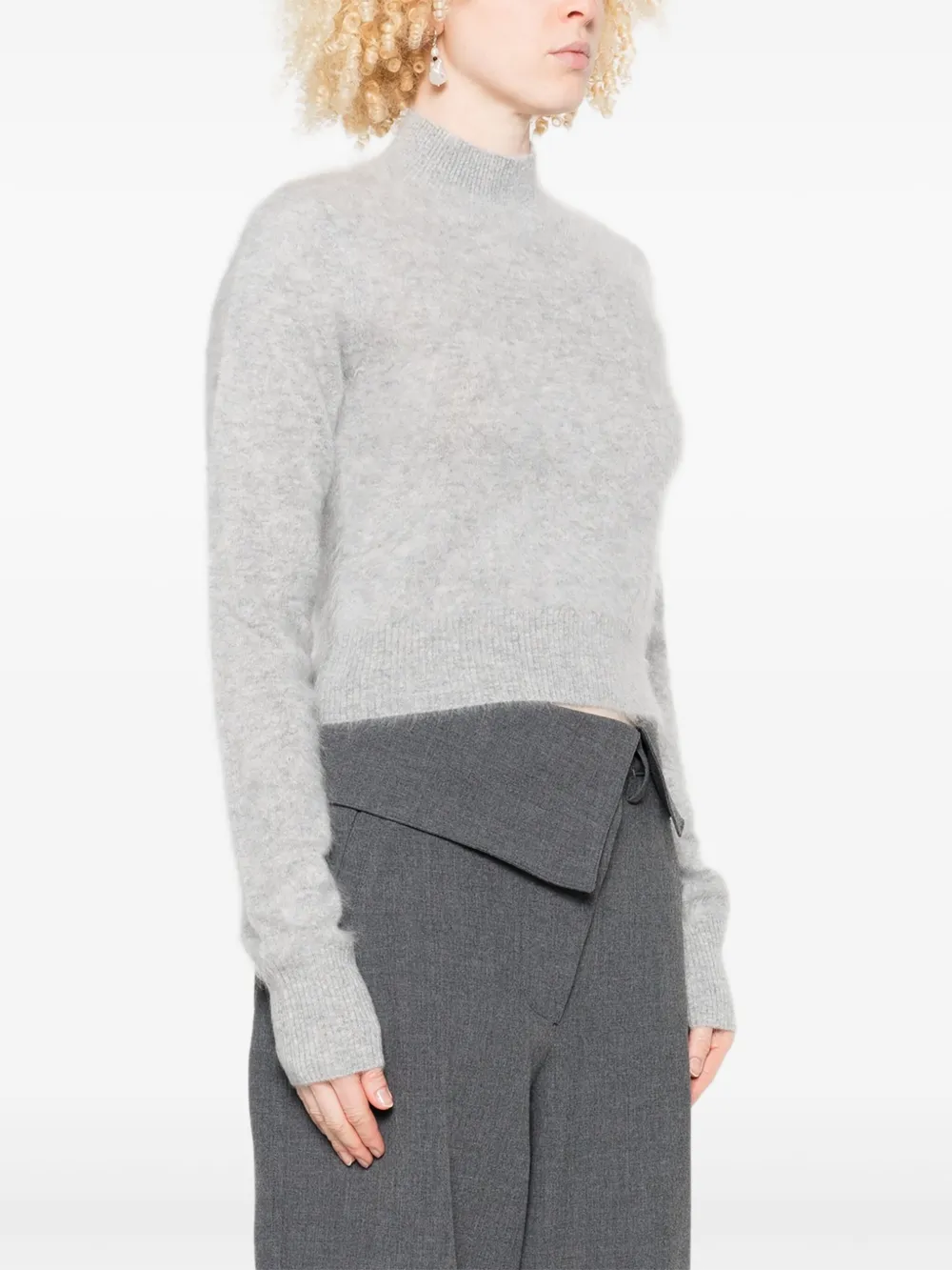 Sportmax Cropped trui Grijs