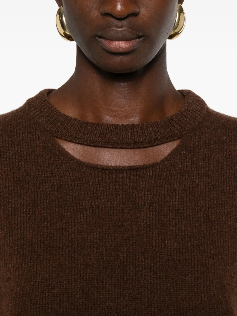 Allude striped-pattern sweater Bruin