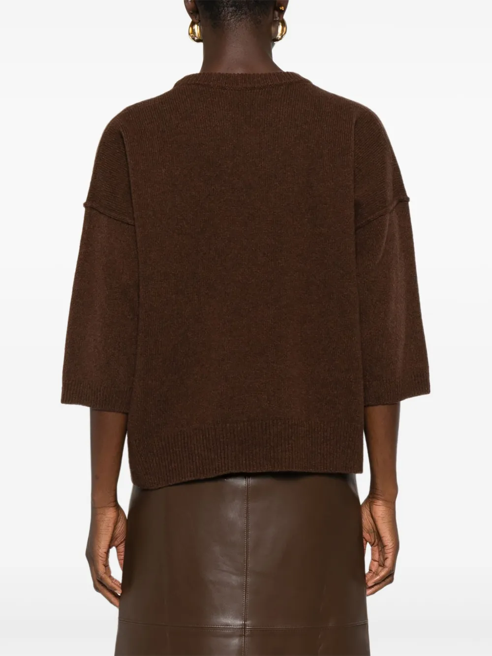 Allude striped-pattern sweater Bruin