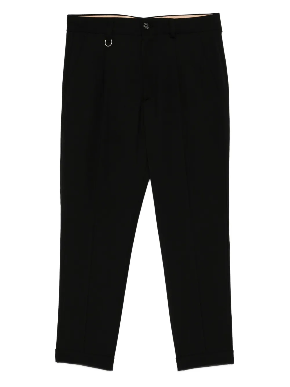 Paolo Pecora pleated-cuff trousers Zwart