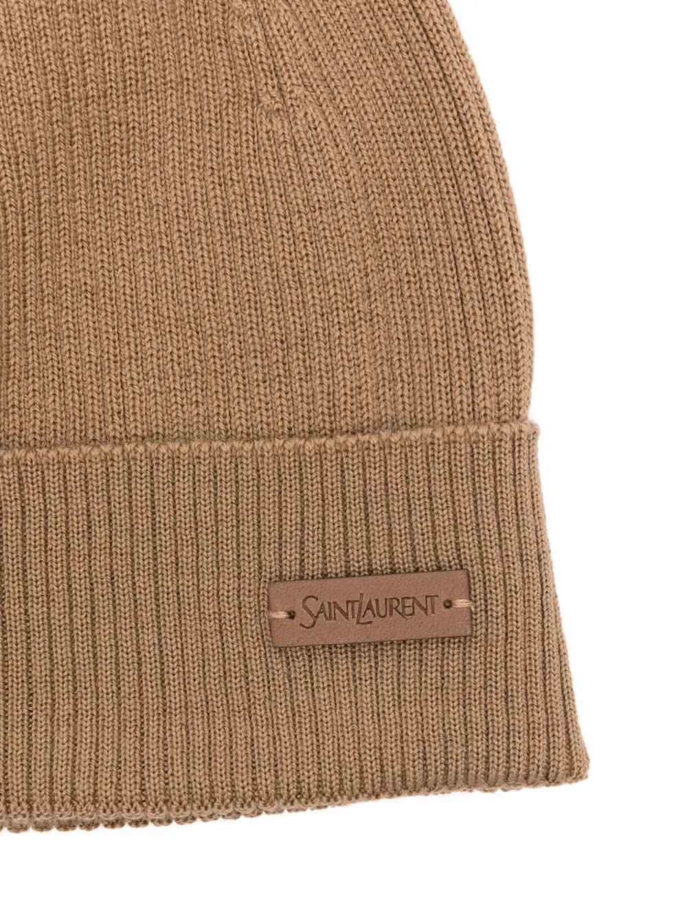 Saint Laurent Wollen muts - Bruin
