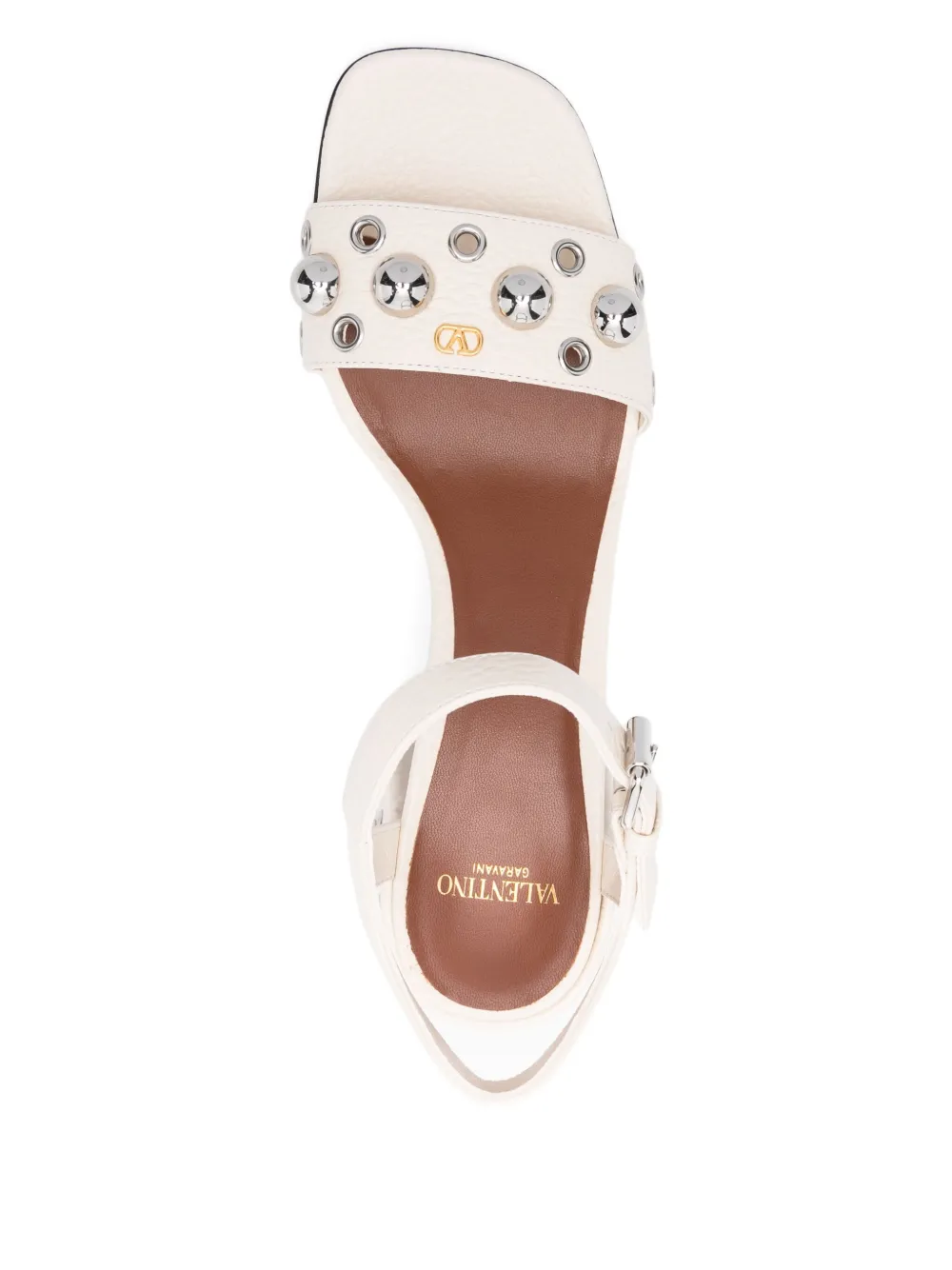 Valentino Garavani 65mm Nellcôte ankle-strap sandals Neutrals
