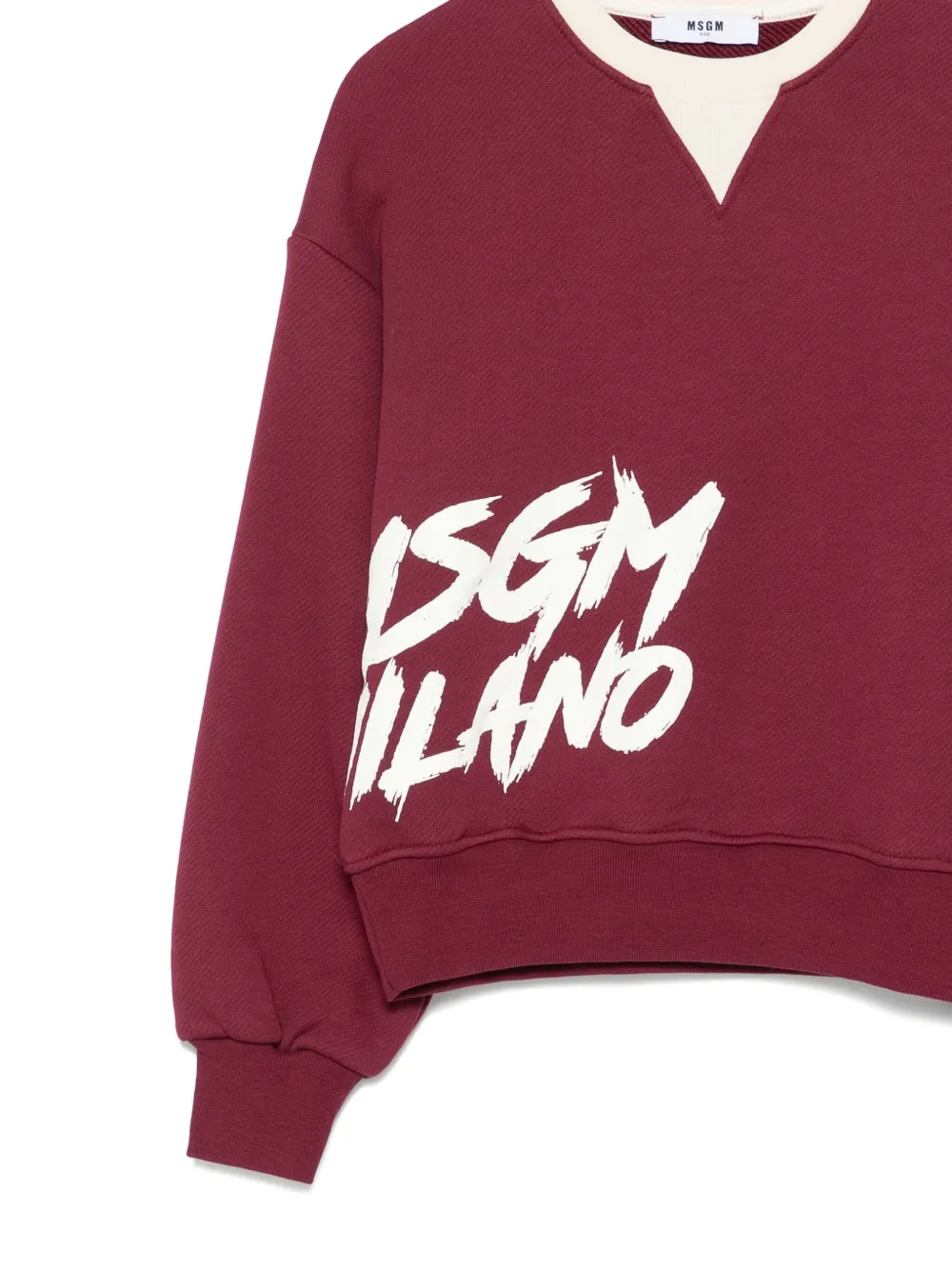 MSGM Kids logo-print sweatshirt Rood