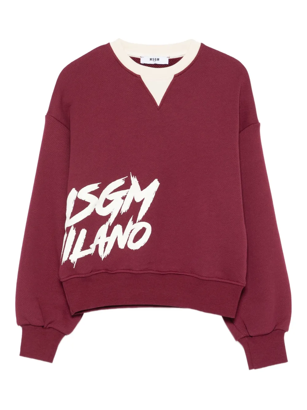 MSGM Kids logo-print sweatshirt Rood