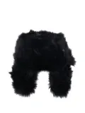 Ruslan Baginskiy fluffy ear-flap hat - Black