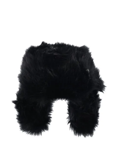 Ruslan Baginskiy fluffy ear-flap hat
