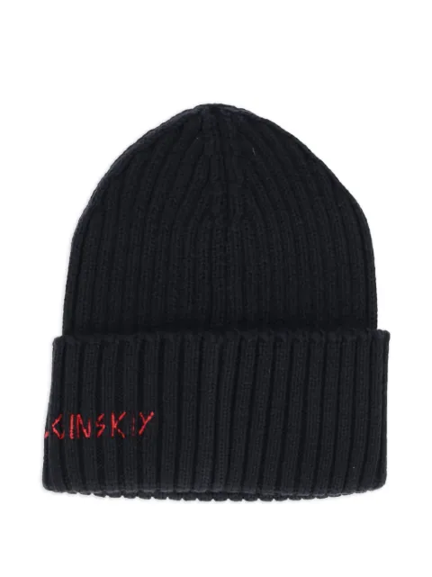 Ruslan Baginskiy ribbed logo beanie