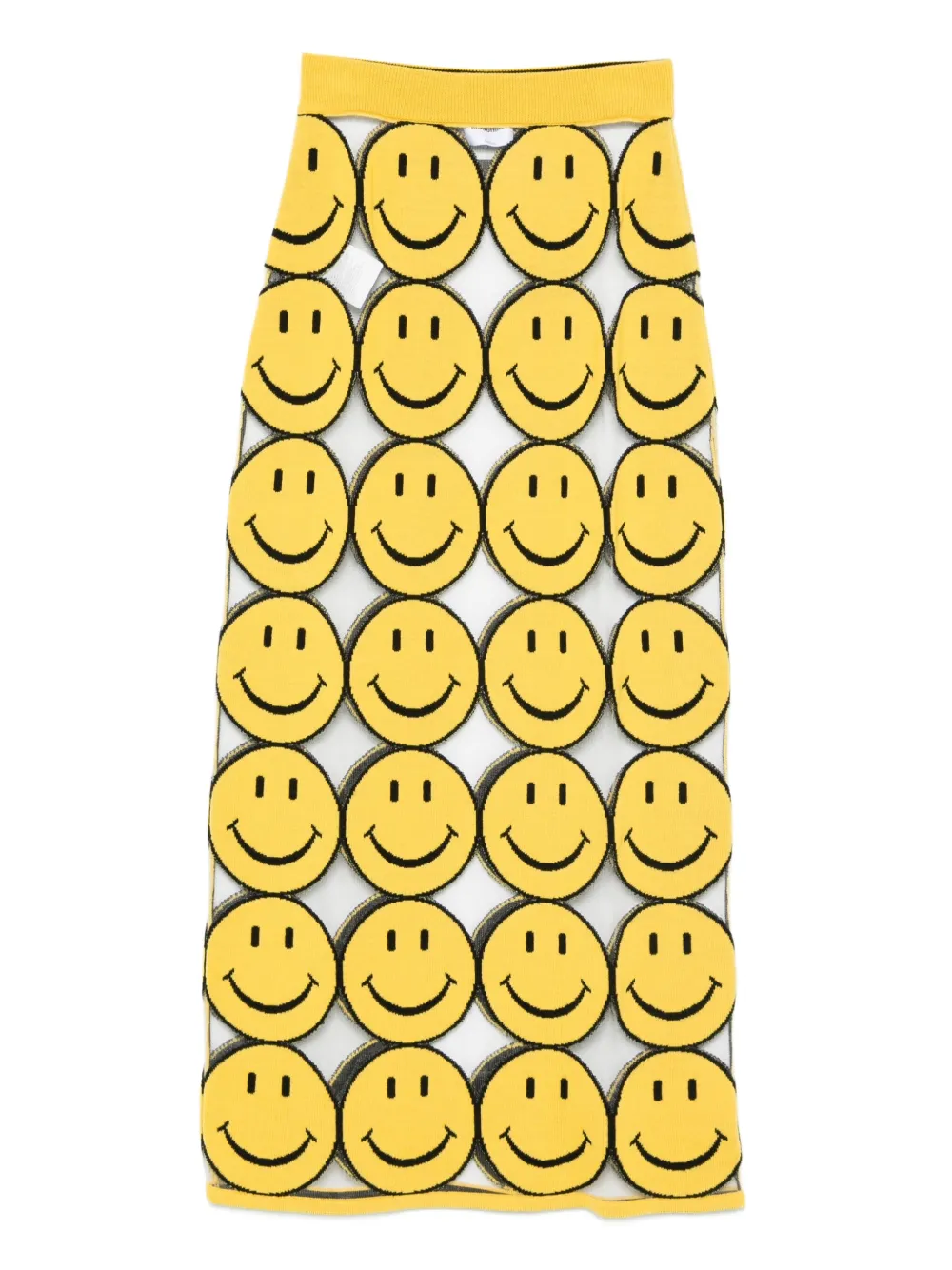 smiley-face straight skirt