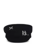 Ruslan Baginskiy baker-boy rhinestone-embellished hat - Black