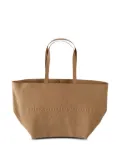 Alexander Wang embossed-logo tote bag - Brown