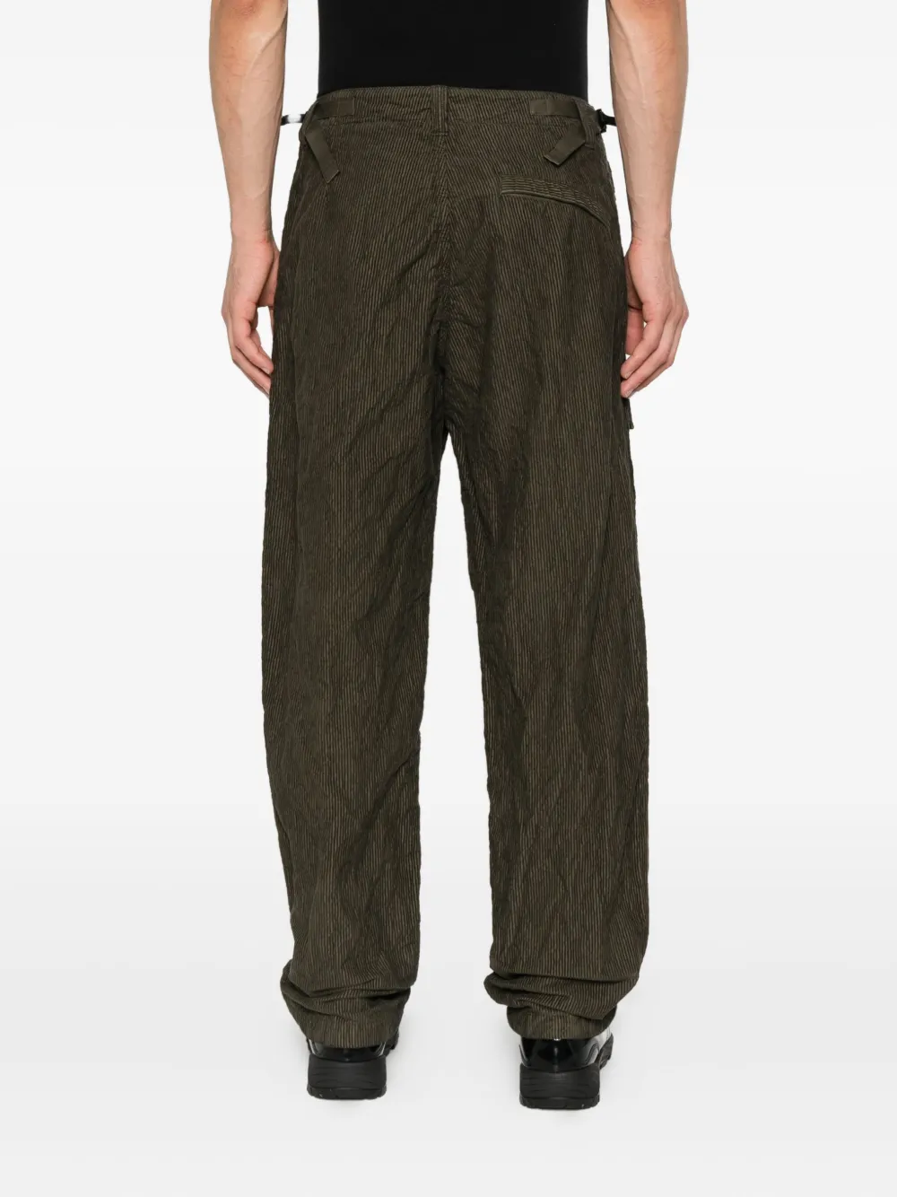 Stone Island Ribfluwelen straight broek Groen